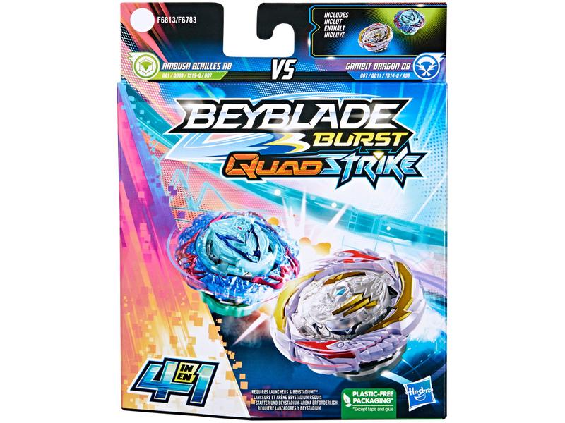 Beyblade Hasbro Burst Gambit Dragon D8 e Ambush - Achilles A8 2